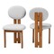 Baxton Studio Kacela Japandi Light Grey Boucle Fabric and Walnut Brown Finished Wood 2-Piece Dining Chair Set 241-2PC-13434-ZORO - alternate 1